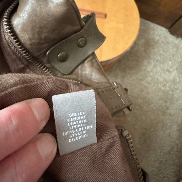 J. Jill Brown Leather Shoulder/Crossbody Hobo Bag - Picture 11 of 12